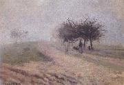Effect of fog at Creil Effet de brouillard a Creil, Camille Pissarro
